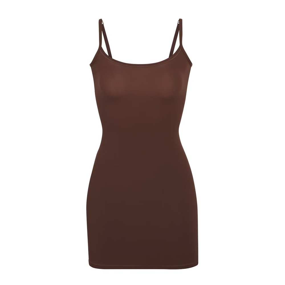 SKIMS Chocolate Sleeveless Mini Dress